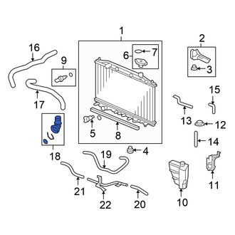 Honda OE - Engine Coolant Pipe Adapter