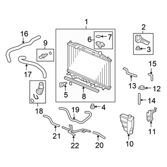 Honda OE - Cooling - Radiator & Components