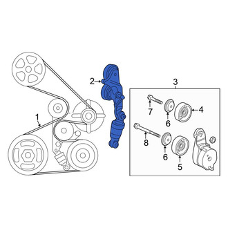 Honda OE - Accessory Drive Belt Tensioner Assembly