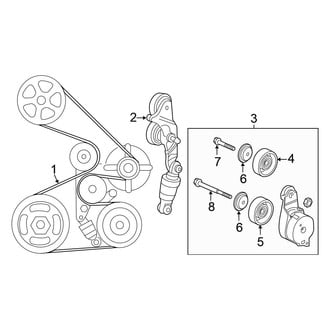 Honda OE - Cooling - Belts (Sedan)