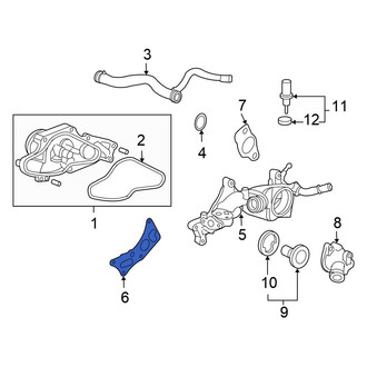 Honda OE - Front Engine Coolant Outlet Gasket