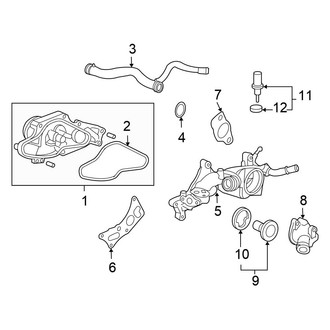 Honda OE - Cooling - Water Pump (Sedan 3.5L)