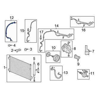 Honda OE - A/C Refrigerant Suction Hose