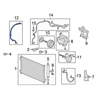 Honda OE - A/C Refrigerant Suction Hose