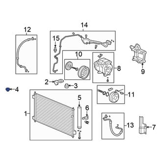 Honda OE - Lower A/C Condenser Bracket Insulator
