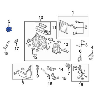 Honda OE - Left HVAC Blend Door Actuator