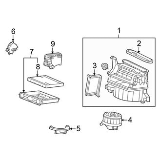 Honda OE - Air Conditioner & Heater - Blower Motor & Fan (Sedan 2.4L / 3.5L)