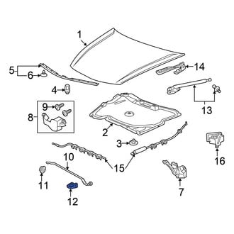 Honda OE - Hood Prop Rod Retainer