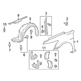 Honda OE - Fender & Components (Sedan)