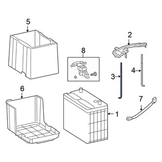 Honda OE - Front Battery Hold Down Bolt