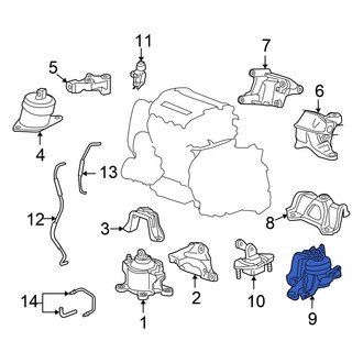 Honda OE - Upper Automatic Transmission Mount