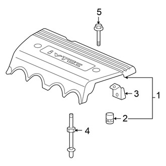 Honda OE - Engine / Transaxle - Engine Appearance Cover (EX / EX-L / LX / LX-P Sedan 2.4L)