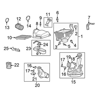 Honda OE - Engine / Transaxle - Air Intake (Sedan 3.5L)