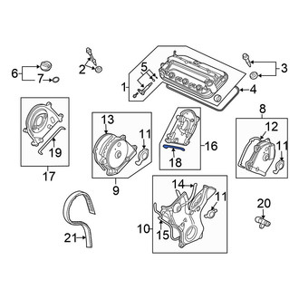 Honda OE - Engine Timing Cover Gasket