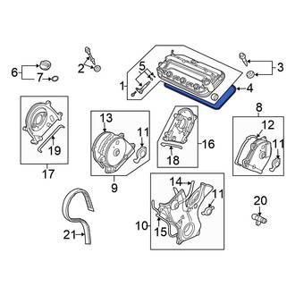 Honda OE - Right Engine Valve Cover Gasket