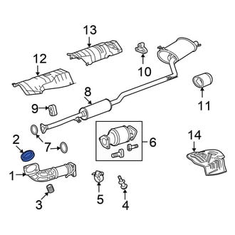 Honda OE - Front Exhaust Crossover Gasket