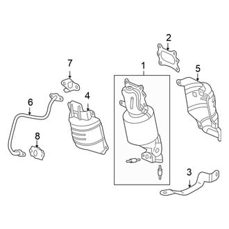 Honda OE - Exhaust System - Manifold (Sedan 3.5L)