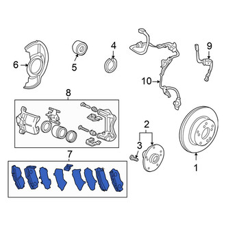 Honda OE - Front Disc Brake Pad Set