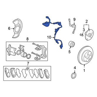 Honda OE - Front Right ABS Wheel Speed Sensor