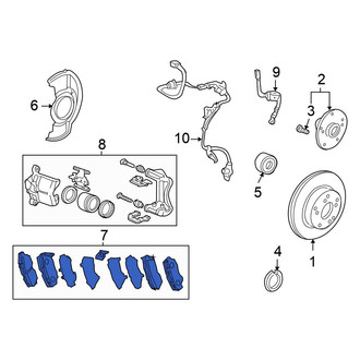 Honda OE - Front Disc Brake Pad Set