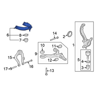 Honda OE - Front Right Upper Suspension Control Arm