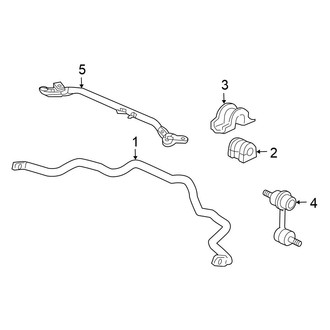 Honda OE - Front Suspension - Stabilizer Bar & Components (Sedan)