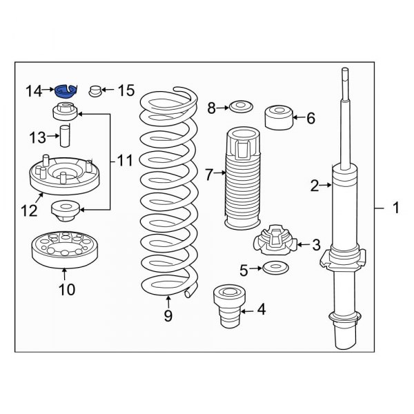 Suspension Strut Mount Washer