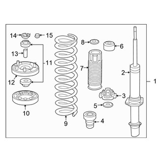 Honda OE - Front Suspension - Struts & Components (Sedan)