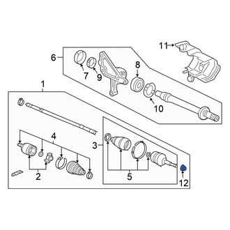 Honda OE - Front CV Joint Nut