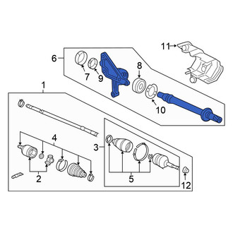 Honda OE - Front CV Intermediate Shaft