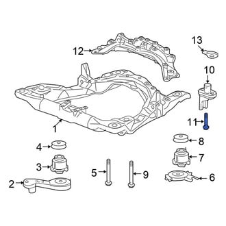 Honda OE - Front Center Suspension Crossmember Bolt