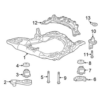 Honda OE - Front Suspension - Suspension Mounting (Sedan 2.4L / 3.5L)