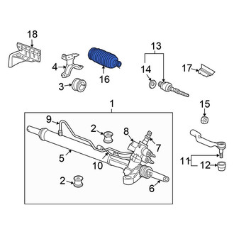 Honda OE - Rack and Pinion Bellows