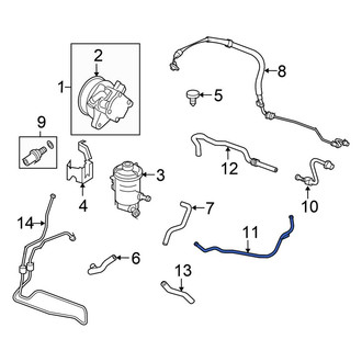 Honda OE - Front Upper Power Steering Line