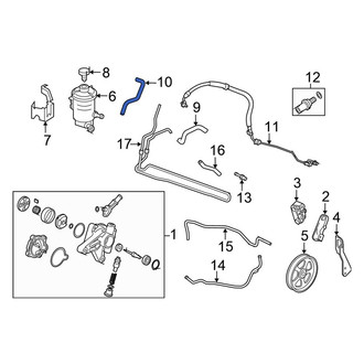 Honda OE - Power Steering Return Hose