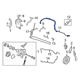 Honda OE - Power Steering Pressure Hose