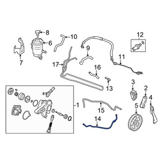 Honda OE - Front Upper Power Steering Line
