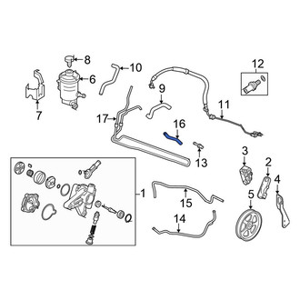 Honda OE - Power Steering Return Hose