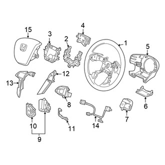 Honda OE - Steering Wheel & Trim (EX / EX V6 / EX-L / HFP / LX / LX-P / SE Sedan)