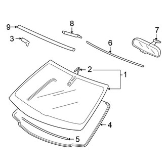Honda OE - Windshield - Glass (Sedan)