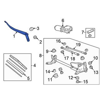 Honda OE - Front Right Wiper Arm