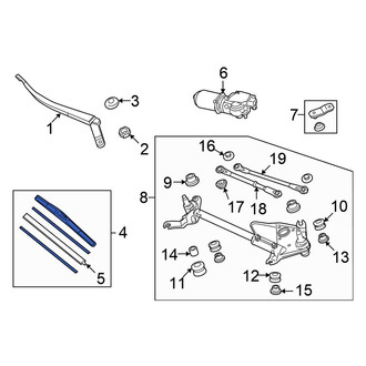 Honda OE - Left Wiper Blade