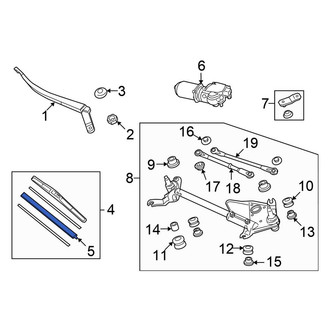 Honda OE - Right Wiper Blade Refill
