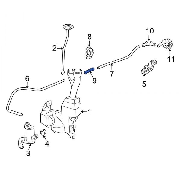 Windshield Washer Hose Connector