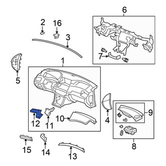 Honda OE - Left Instrument Panel Pad
