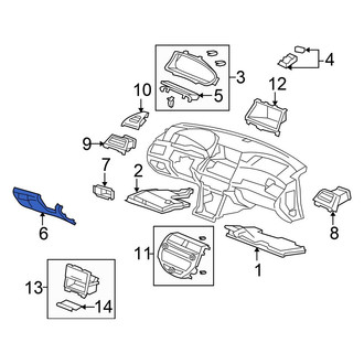 Honda OE - Upper Steering Column Cover