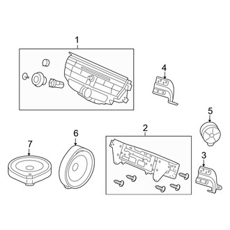 Honda OE - Instrument Panel - Sound System (W/O Navigation), (LX / LX-P / SE)