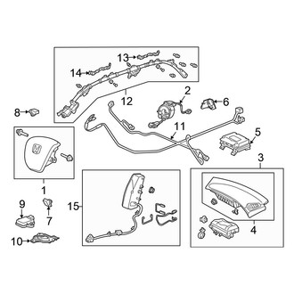 Honda OE - Restraint Systems - Air Bag Components (Sedan)