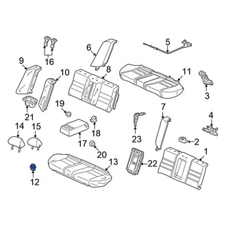 Honda OE - Rear Seat Cushion Pad Clip