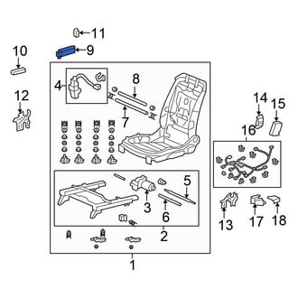 Honda OE - Right Power Seat Switch